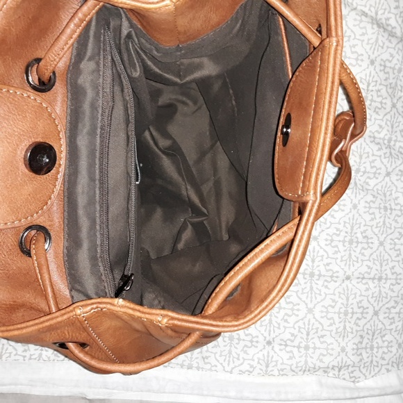 ⭐⭐Vegan Leather Mini Backpack Purse Brown⭐⭐ - Picture 7 of 9